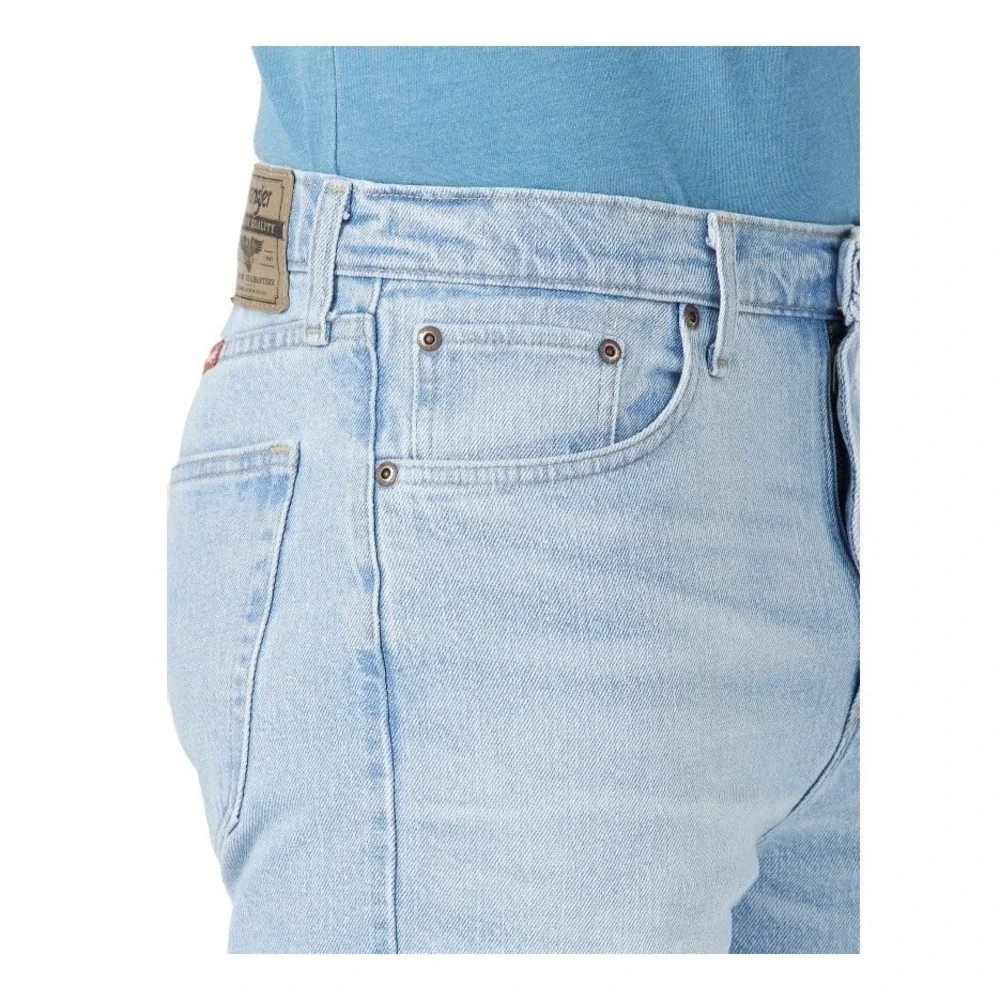 Wrangler Authentics Men's blue Classic Relaxed‎ Fit 10 Inseam Jean Short size 36